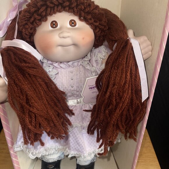 Cabbage Patch Kids Porcelain Collection Doll With Dress & Certificate Of Authent - Picture 2 of 16